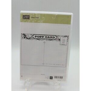 Stampin Up Post Card Stamp Never Used Rubber Cling Retired